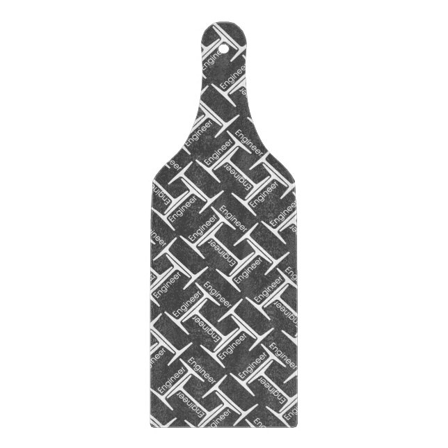Steel Beam Engineer Pattern Cutting Board (Front)