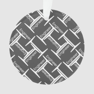 Steel Beam Engineer Pattern Ornament