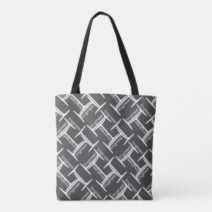 Steel Beam Engineer Pattern Tote Bag