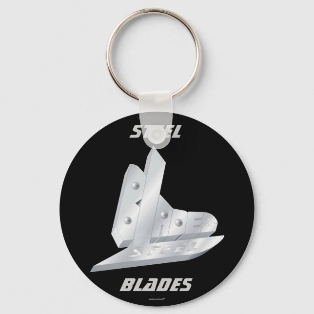 Steel Blades Key Ring (Front)