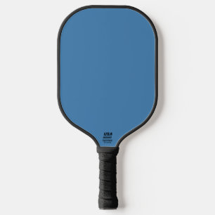 Steel Blue Grey Solid Colour Pickleball Paddle