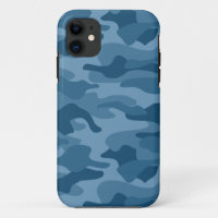 Steel Blue Monocolor Camo