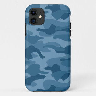 Steel Blue Monocolor Camo Case-Mate iPhone Case