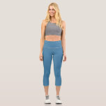 Steel Blue Solid Blank Colour Capri Leggings<br><div class="desc">Beauty elegant colour texture. Suitable for formal/ informal occasions.
It's abstract and gives the ability of a fashionable look. works well with plenty of colours.
#4381A8</div>