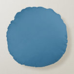 Steel Blue Solid Blank Colour Round Cushion<br><div class="desc">Beauty elegant colour texture. Suitable for formal/ informal occasions.
It's abstract and gives the ability of a fashionable look. works well with plenty of colours.
#4381A8</div>