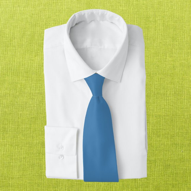 Steel Blue Solid Colour Tie (Creator Uploaded)
