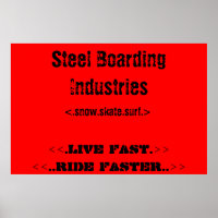 Steel Boarding Poster