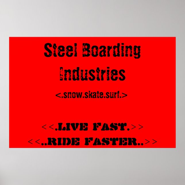 Steel Boarding Poster (Front)