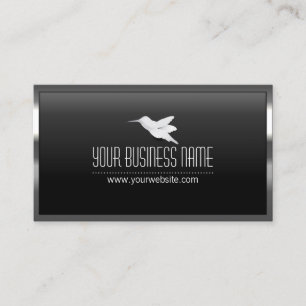 Steel Border Agile Hummingbird Business Card