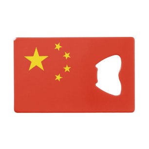 Steel Bottle Opener with flag of China