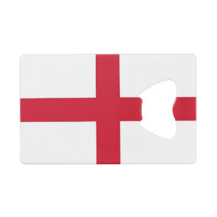 Steel Bottle Opener with flag of England, UK