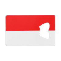 Steel Bottle Opener with flag of Indonesia