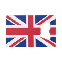 Steel Bottle Opener with flag of United Kingdom
