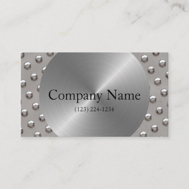 Steel Business Card (Front)