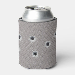 Steel Can with Bullet Holes Novelty Cooler