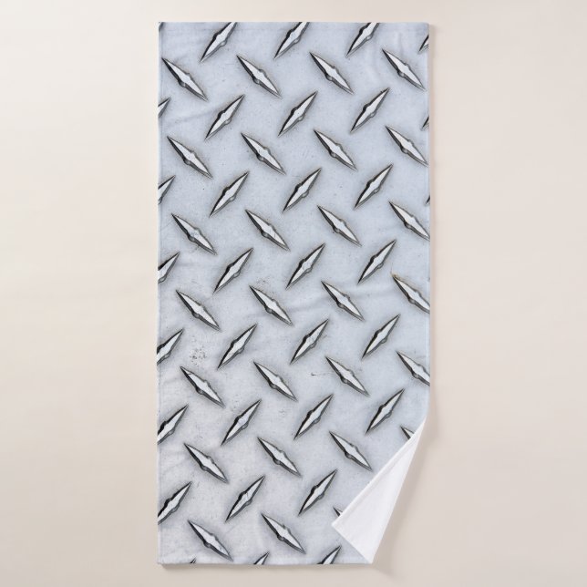 Steel Diamond Plate Bath Towel (Bath Towel)