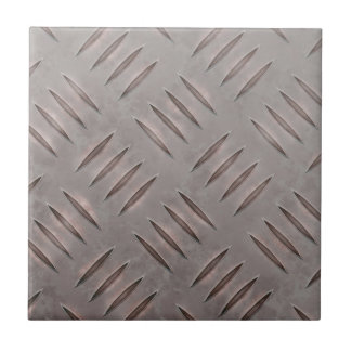 Steel Diamond Plate Texture Tile