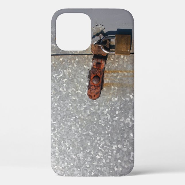 Steel doors locked with a rusty padlock Case-Mate  iPhone Case (Back)
