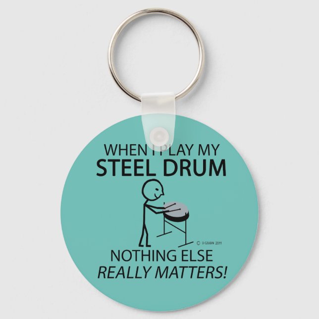 Steel Drum Nothing Else Matters Key Ring (Front)