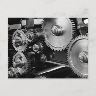 Steel Gears Postcard