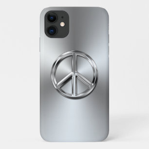 Steel Gradient Graphic Peace Symbol Case-Mate iPhone Case