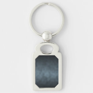Steel Gray Gothic Ombre Background Art Key Ring