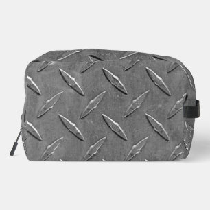 Steel Grey Diamond Plate Dopp Kit