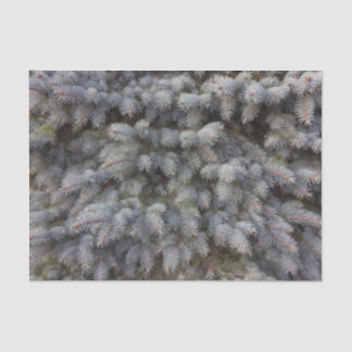 Steel, grey, green and blue spruce classy tissue paper