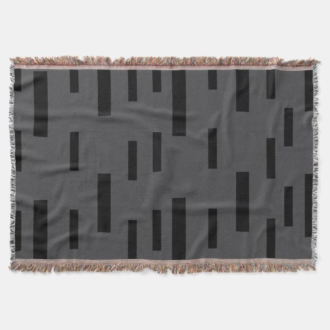  Steel Grey  Ink   Throw Blanket (Front)