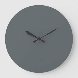Steel Grey Personalised Grey Silver Trend Colour Large Clock