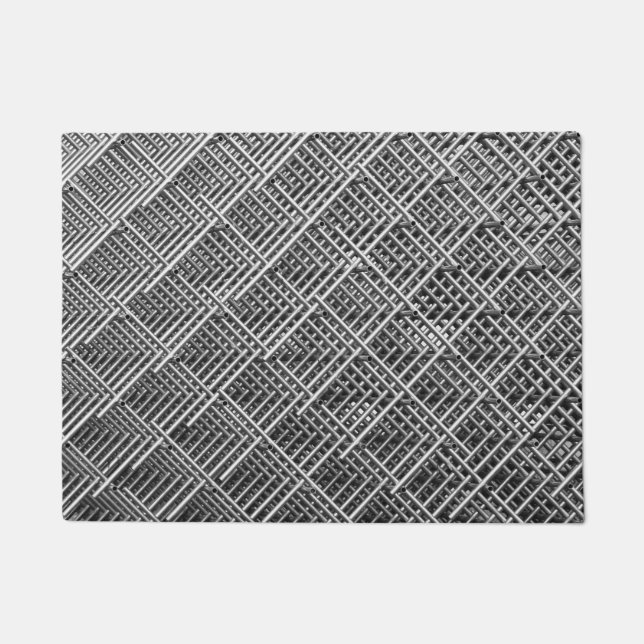 Steel Grid Industrial Mesh Pattern Doormat (Front)