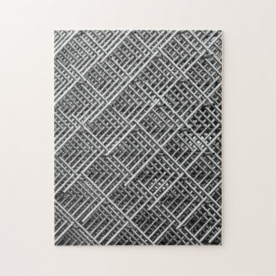 Steel Grid Industrial Mesh Pattern Jigsaw Puzzle