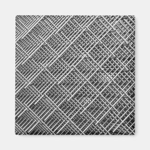 Steel Grid Industrial Mesh Pattern Magnet