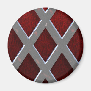 Steel Grid Over Lava Magnet