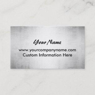 Steel Grunge Metal Plate Business Cards