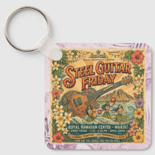 Steel Guitar FRIDAY Waikīkī Vintage Keychain