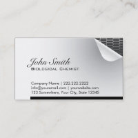 Steel Inside Biological Chemist Business Card