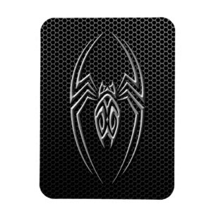 Steel Mesh Tribal Spider Magnet