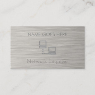 "Steel" Network Engineer Business Cards