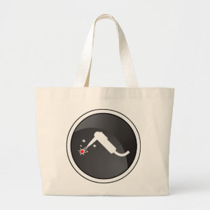 Steel Oil Wood Large Tote Bag
