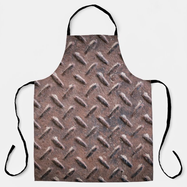 Steel old surface plates non slip patter. abstract apron (Front)