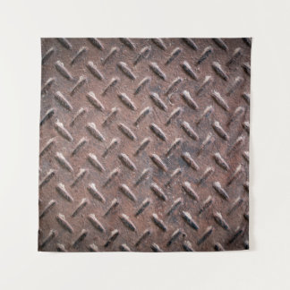 Steel old surface plates non slip patter. abstract tapestry