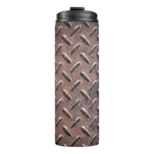 Steel old surface plates non slip patter. abstract thermal tumbler