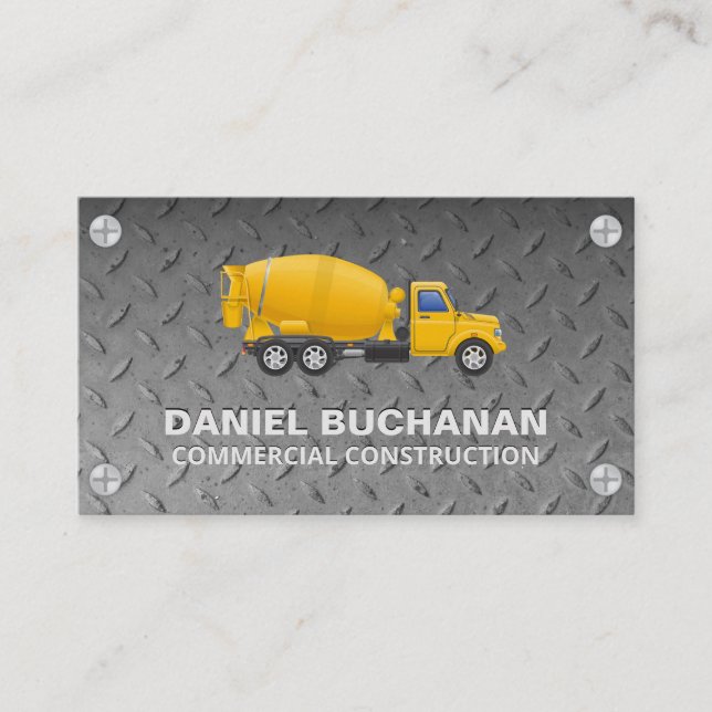 Steel Pattern | Metal Screws | Wrenches Business C Business Card (Front)
