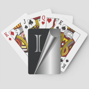Steel Peel Monogram "I" Playing Cards