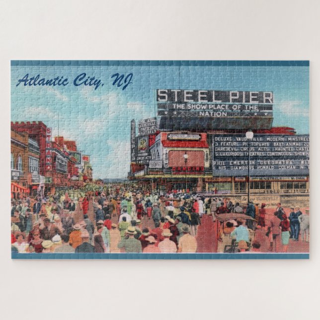 Steel Pier - Atlantic City Large Puzzle (Horizontal)