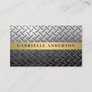 Steel Plated Background Business Card