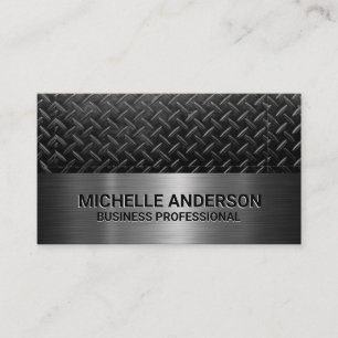 Steel Plated   Metallic  Business Card