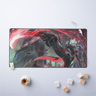 Steel Shadow Gaming Desk Mat   Assassin Aesthetics