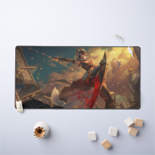 Steel Shadow Gaming Desk Mat   Assassin Aesthetics